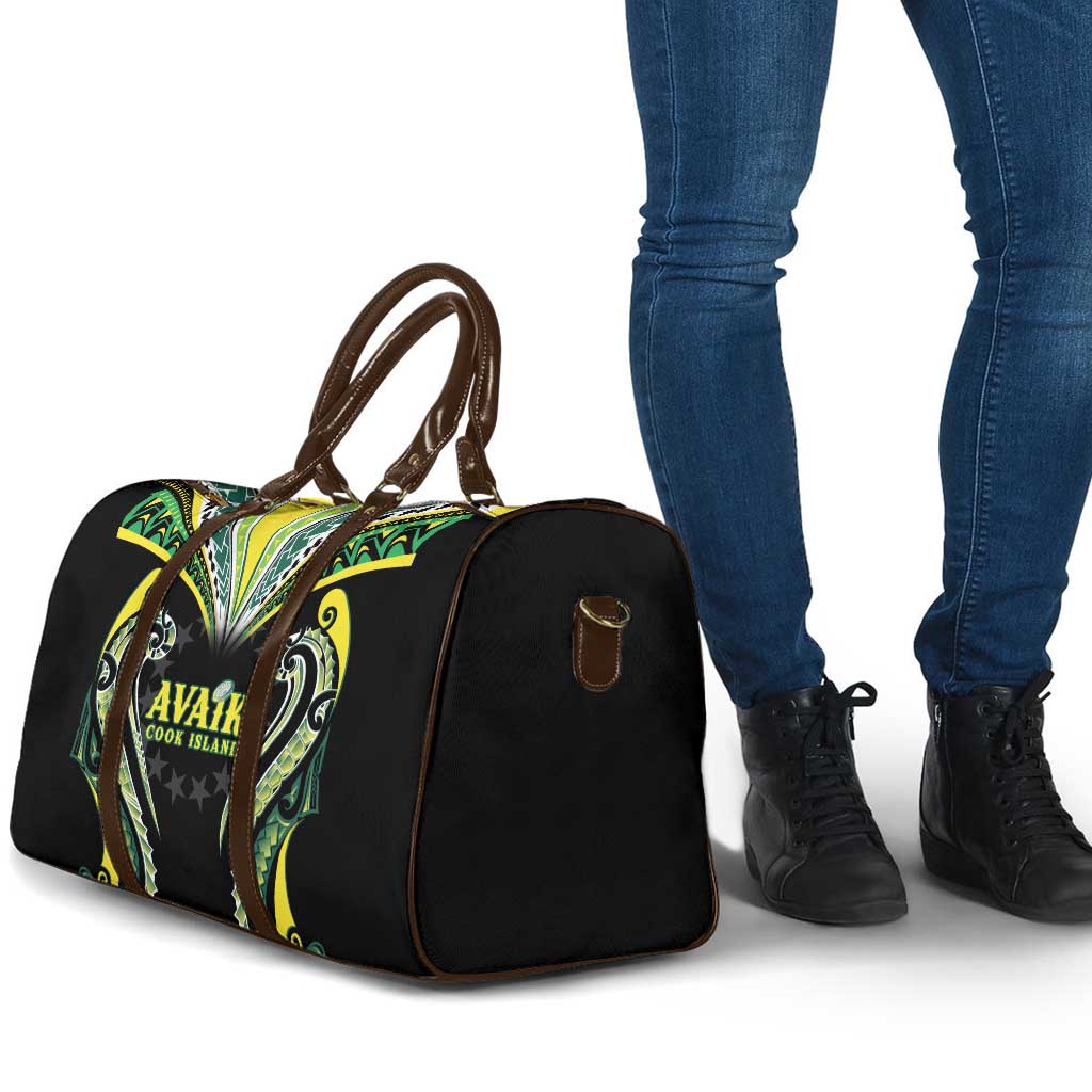 Rugby Cook Islands Avaiki Travel Bag Black Kuki Airani Tribal Maori Inspired - Polynesian Pride