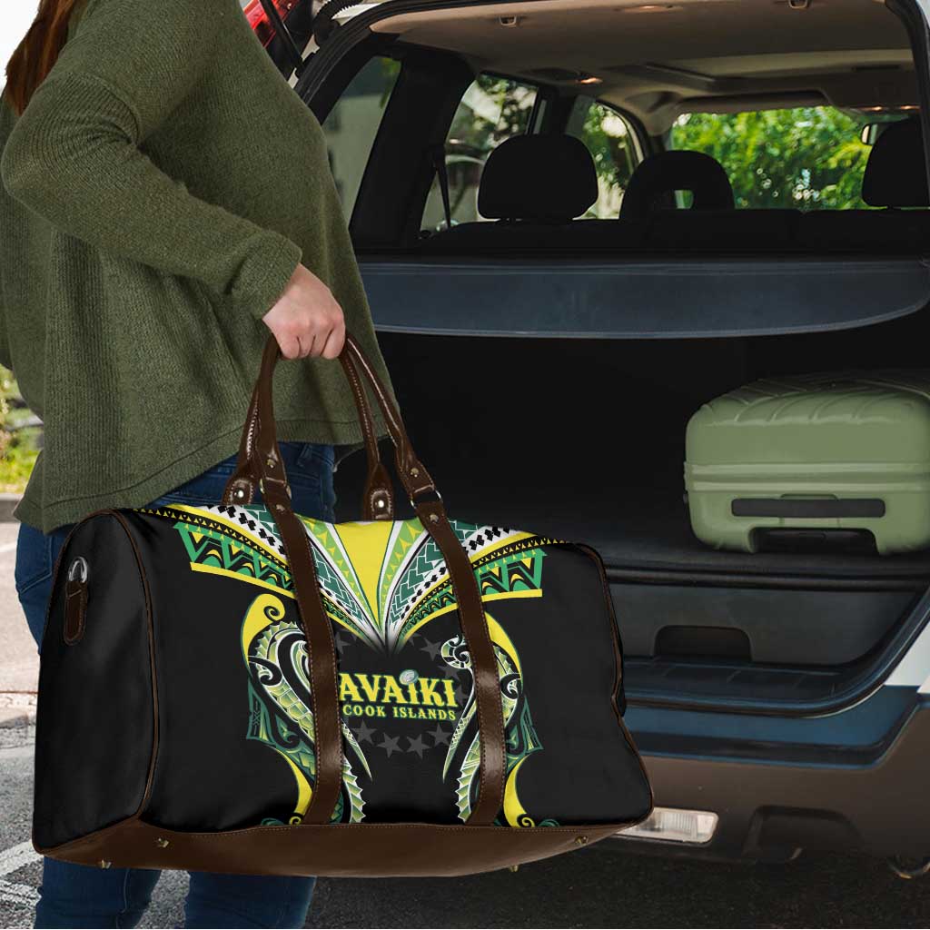 Rugby Cook Islands Avaiki Travel Bag Black Kuki Airani Tribal Maori Inspired - Polynesian Pride