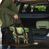 Rugby Cook Islands Avaiki Travel Bag Black Kuki Airani Tribal Maori Inspired - Polynesian Pride