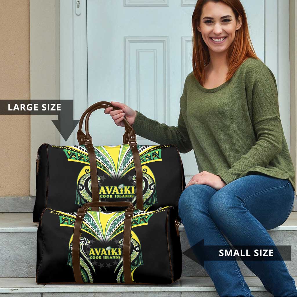 Rugby Cook Islands Avaiki Travel Bag Black Kuki Airani Tribal Maori Inspired - Polynesian Pride