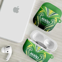 Rugby Cook Islands Avaiki AirPods Case Green Kuki Airani Tribal Maori Inspired - Polynesian Pride