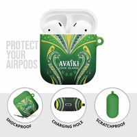 Rugby Cook Islands Avaiki AirPods Case Green Kuki Airani Tribal Maori Inspired - Polynesian Pride