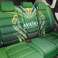 Rugby Cook Islands Avaiki Back Car Seat Cover Green Kuki Airani Tribal Maori Inspired - Polynesian Pride
