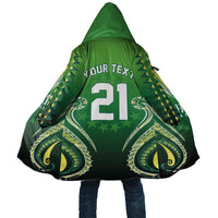 Custom Rugby Cook Islands Avaiki Cloak Green Kuki Airani Tribal Maori Inspired - Polynesian Pride