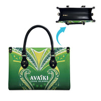 Rugby Cook Islands Avaiki Leather Bag Green Kuki Airani Tribal Maori Inspired - Polynesian Pride