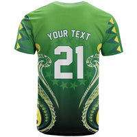 Custom Rugby Cook Islands Avaiki T Shirt Green Kuki Airani Tribal Maori Inspired - Polynesian Pride