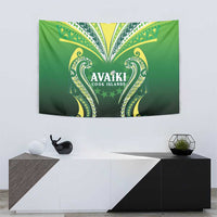 Rugby Cook Islands Avaiki Tapestry Green Kuki Airani Tribal Maori Inspired - Polynesian Pride