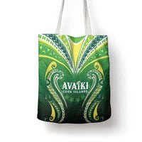 Rugby Cook Islands Avaiki Tote Bag Green Kuki Airani Tribal Maori Inspired - Polynesian Pride