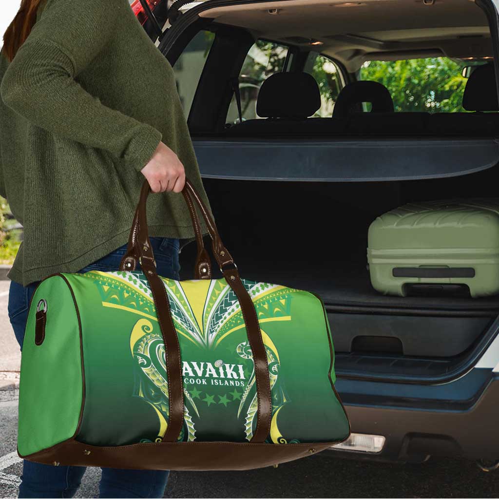 Rugby Cook Islands Avaiki Travel Bag Green Kuki Airani Tribal Maori Inspired - Polynesian Pride