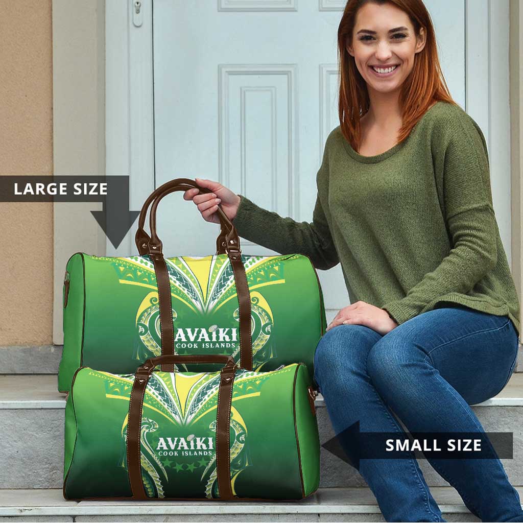 Rugby Cook Islands Avaiki Travel Bag Green Kuki Airani Tribal Maori Inspired - Polynesian Pride