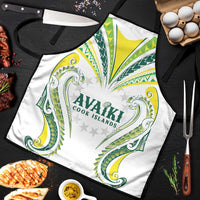 Rugby Cook Islands Avaiki Apron White Kuki Airani Tribal Maori Inspired - Polynesian Pride