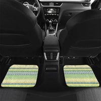 Custom Rugby Cook Islands Avaiki Car Mats White Kuki Airani Tribal Maori Inspired - Polynesian Pride