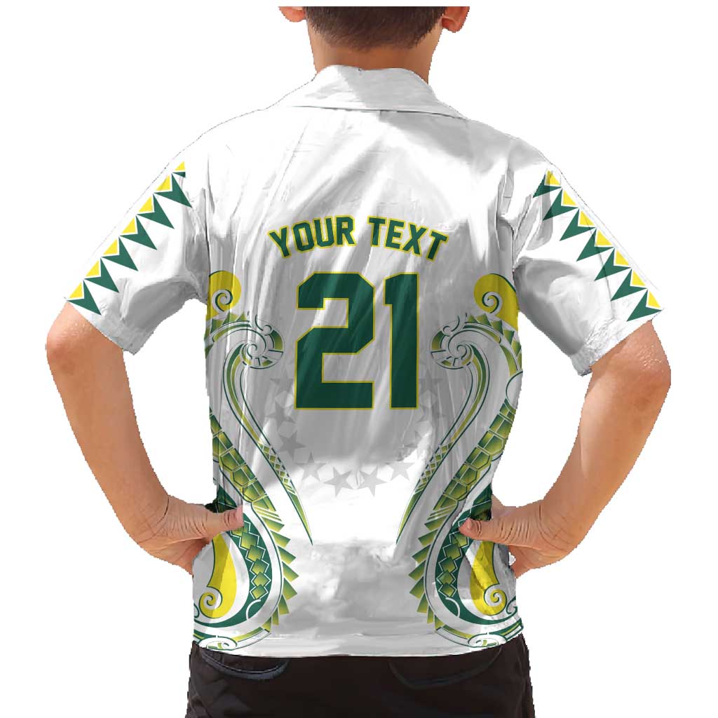 Custom Rugby Cook Islands Avaiki Family Matching Mermaid Dress and Hawaiian Shirt White Kuki Airani Tribal Maori Inspired - Polynesian Pride