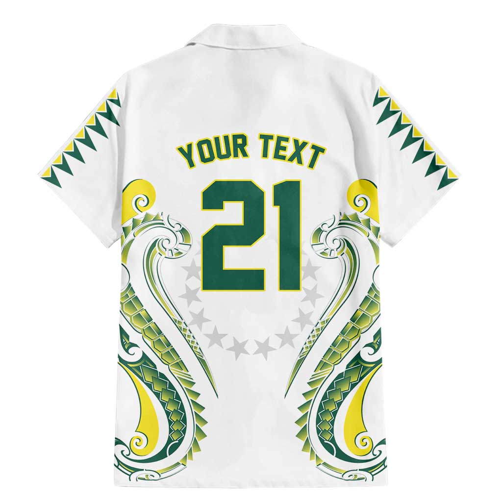 Custom Rugby Cook Islands Avaiki Family Matching Mermaid Dress and Hawaiian Shirt White Kuki Airani Tribal Maori Inspired - Polynesian Pride