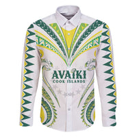 Custom Rugby Cook Islands Avaiki Family Matching Puletasi and Hawaiian Shirt White Kuki Airani Tribal Maori Inspired - Polynesian Pride