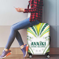 Rugby Cook Islands Avaiki Luggage Cover White Kuki Airani Tribal Maori Inspired - Polynesian Pride