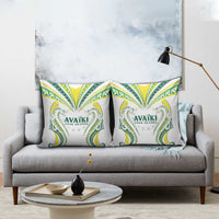 Rugby Cook Islands Avaiki Pillow Cover White Kuki Airani Tribal Maori Inspired - Polynesian Pride