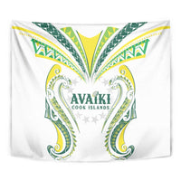Rugby Cook Islands Avaiki Tapestry White Kuki Airani Tribal Maori Inspired - Polynesian Pride