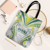 Rugby Cook Islands Avaiki Tote Bag White Kuki Airani Tribal Maori Inspired - Polynesian Pride
