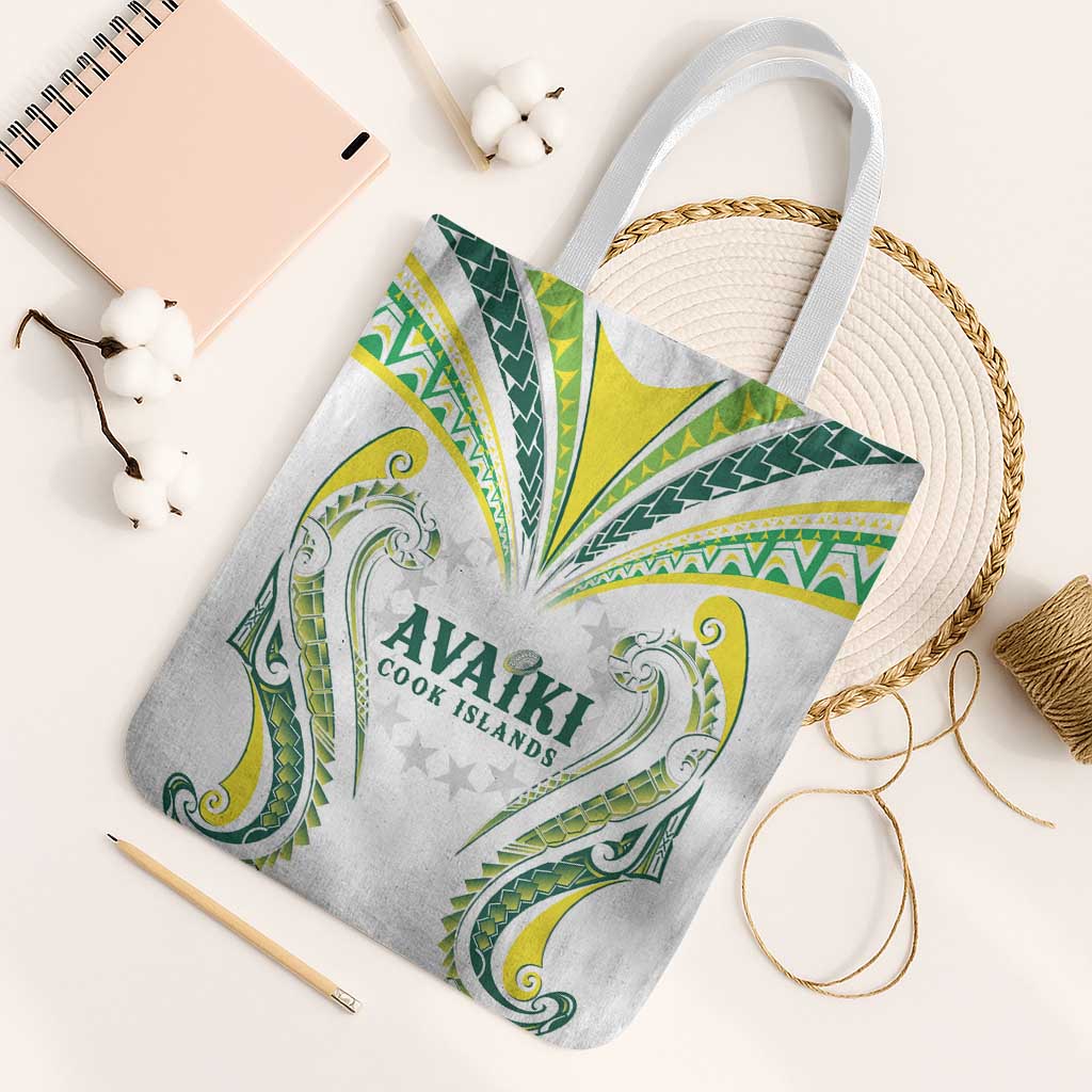 Rugby Cook Islands Avaiki Tote Bag White Kuki Airani Tribal Maori Inspired - Polynesian Pride