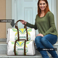 Rugby Cook Islands Avaiki Travel Bag White Kuki Airani Tribal Maori Inspired - Polynesian Pride
