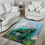 Polynesia Mother's Day Area Rug Magnificent Sea Turtle Of Love and Gratitude
