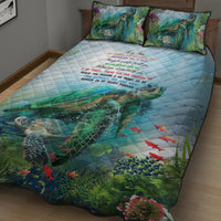 Polynesia Mother's Day Quilt Bed Set Magnificent Sea Turtle Of Love and Gratitude