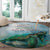 Polynesia Mother's Day Round Carpet Magnificent Sea Turtle Of Love and Gratitude