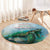 Polynesia Mother's Day Round Carpet Magnificent Sea Turtle Of Love and Gratitude