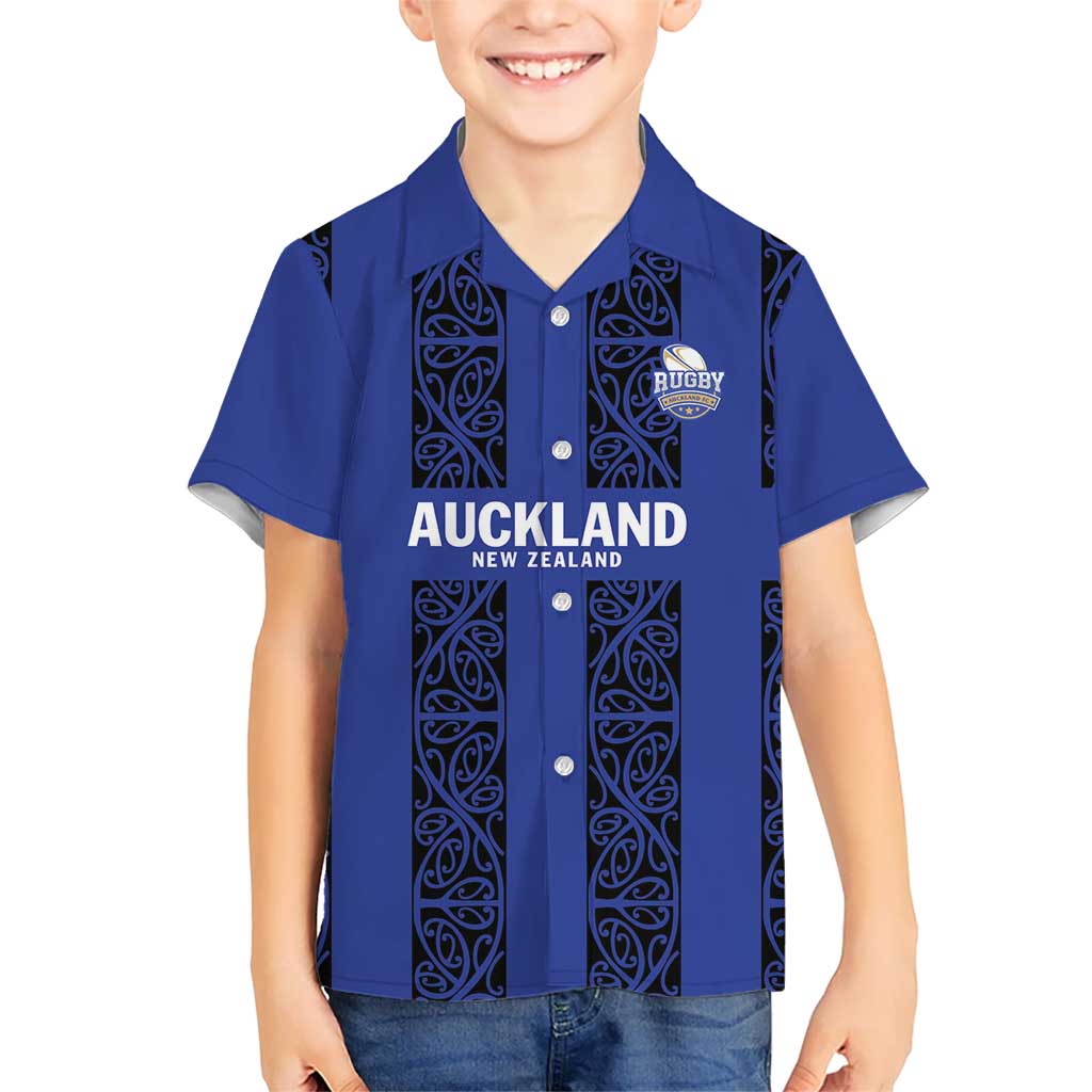 Custom Oceania Football NZ Auckland Hawaiian Shirt Maori Tribal Pattern LT9 - Polynesian Pride