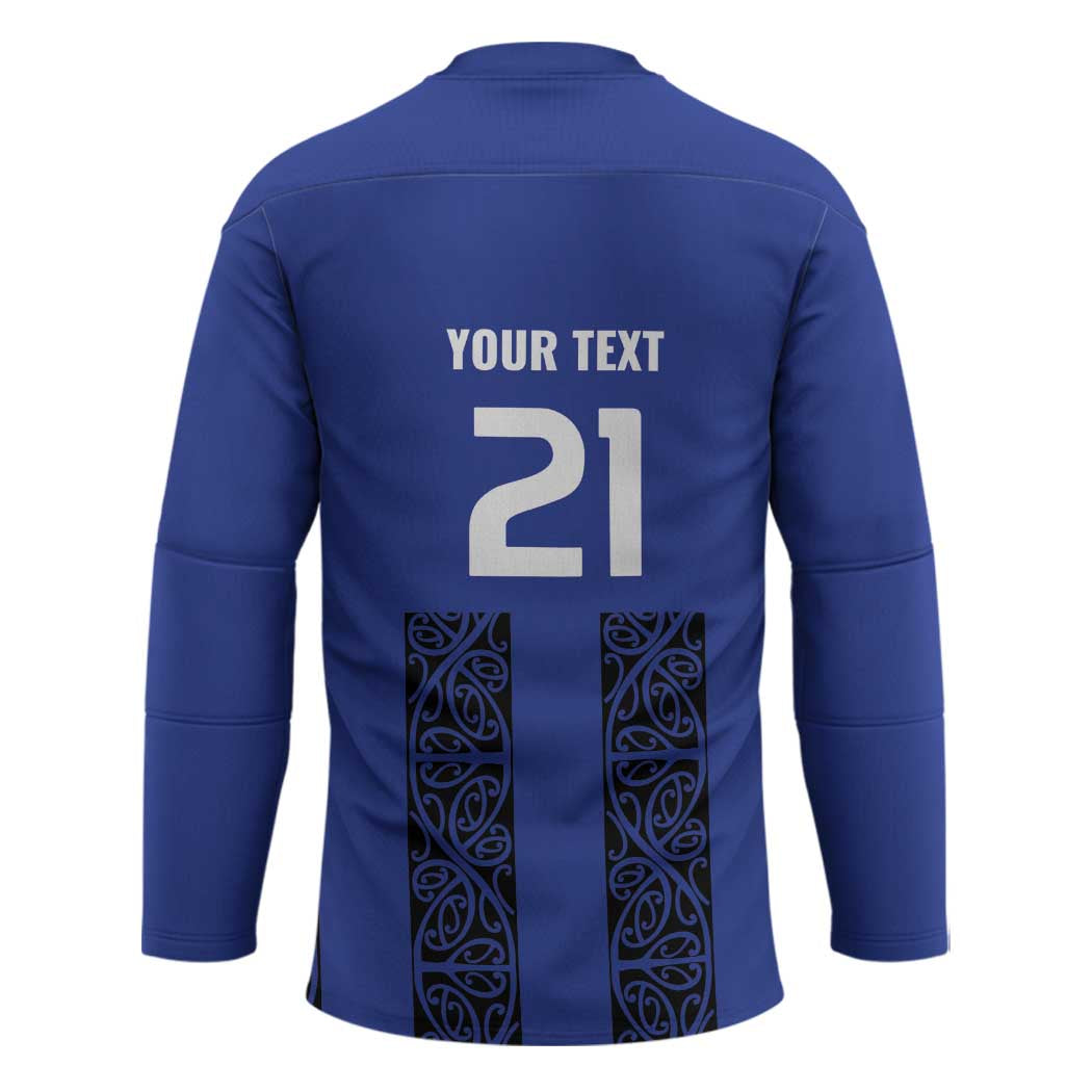 Custom Oceania Football NZ Auckland Hockey Jersey Maori Tribal Pattern LT9 - Polynesian Pride