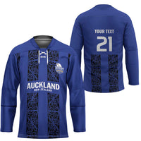 Custom Oceania Football NZ Auckland Hockey Jersey Maori Tribal Pattern LT9 - Polynesian Pride
