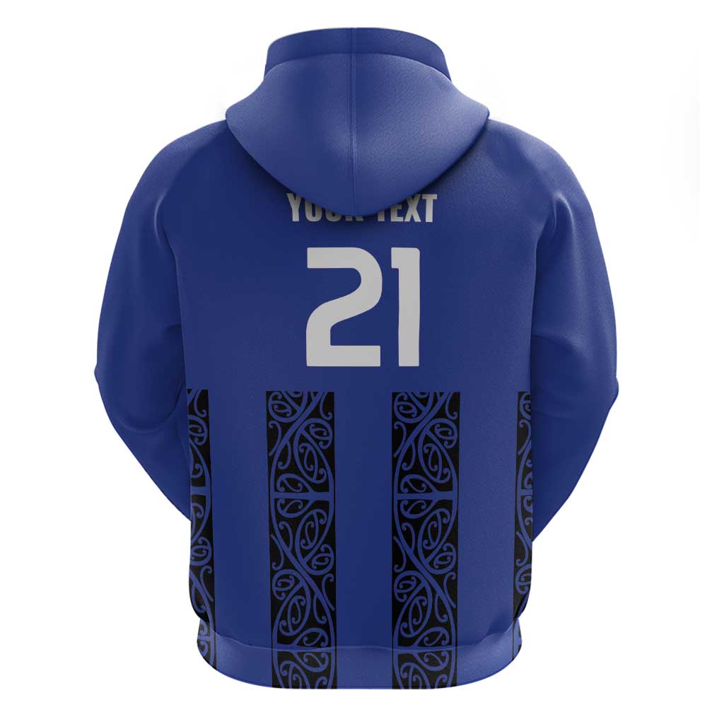 Custom Oceania Football NZ Auckland Hoodie Maori Tribal Pattern
