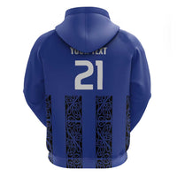 Custom Oceania Football NZ Auckland Hoodie Maori Tribal Pattern