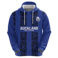 Custom Oceania Football NZ Auckland Hoodie Maori Tribal Pattern