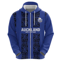 Custom Oceania Football NZ Auckland Hoodie Maori Tribal Pattern