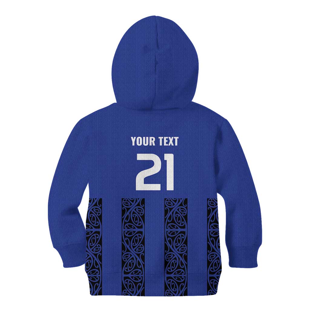 Custom Oceania Football NZ Auckland Kid Hoodie Maori Tribal Pattern LT9 - Polynesian Pride