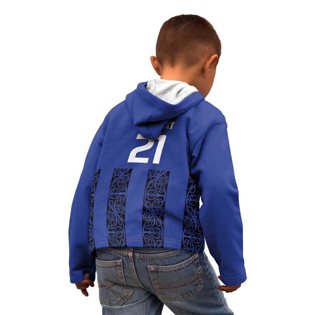 Custom Oceania Football NZ Auckland Kid Hoodie Maori Tribal Pattern LT9 - Polynesian Pride