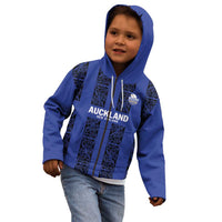 Custom Oceania Football NZ Auckland Kid Hoodie Maori Tribal Pattern LT9 - Polynesian Pride