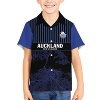 Custom Oceania Football NZ Auckland Hawaiian Shirt Minimal City Map Style LT9 - Polynesian Pride