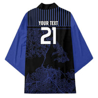 Custom Oceania Football NZ Auckland Kimono Minimal City Map Style LT9 - Polynesian Pride
