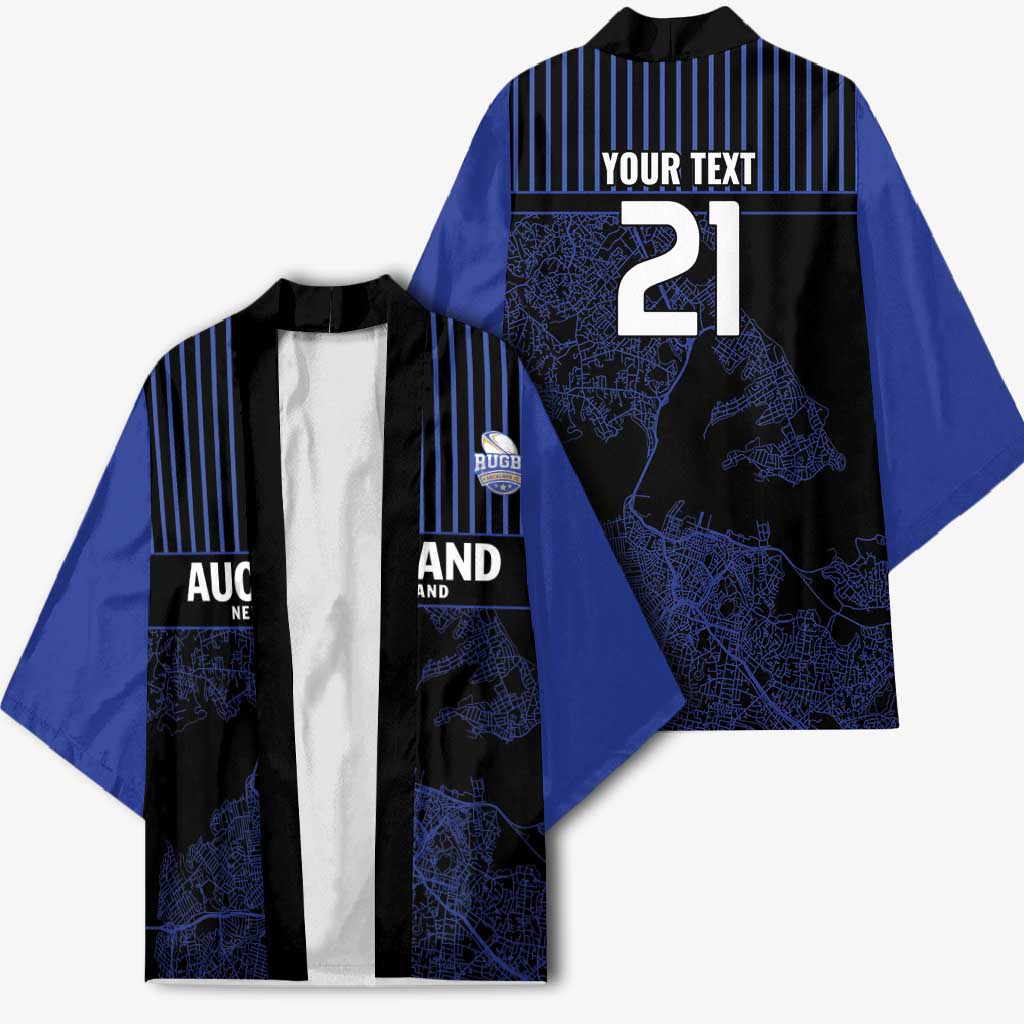 Custom Oceania Football NZ Auckland Kimono Minimal City Map Style LT9 - Polynesian Pride