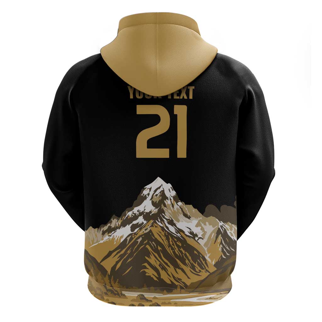 Custom Oceania Football NZ South Island Hoodie Minimal Mount Cook Silhouette LT9 - Polynesian Pride