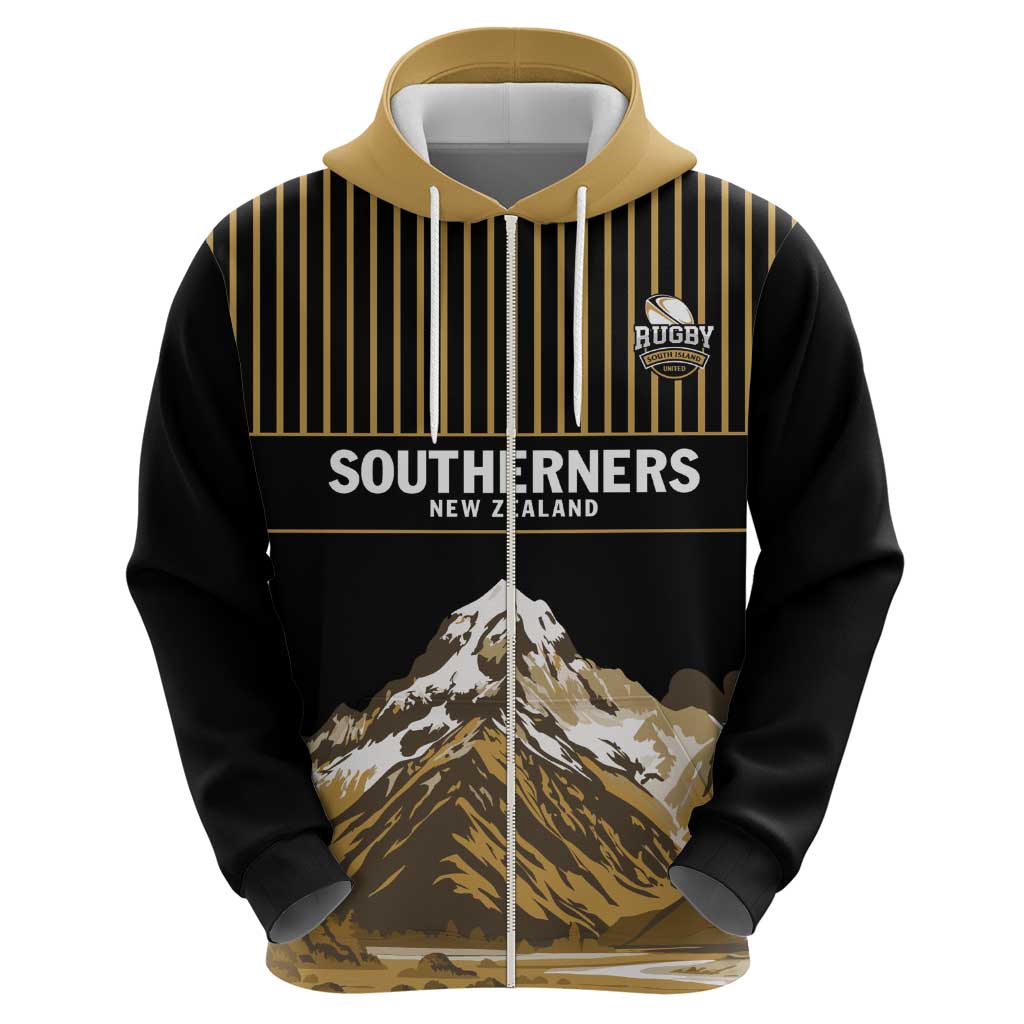 Custom Oceania Football NZ South Island Hoodie Minimal Mount Cook Silhouette LT9 - Polynesian Pride