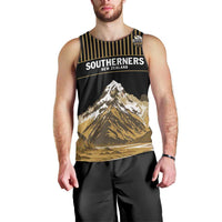 Custom Oceania Football NZ South Island Men Tank Top Minimal Mount Cook Silhouette LT9 - Polynesian Pride