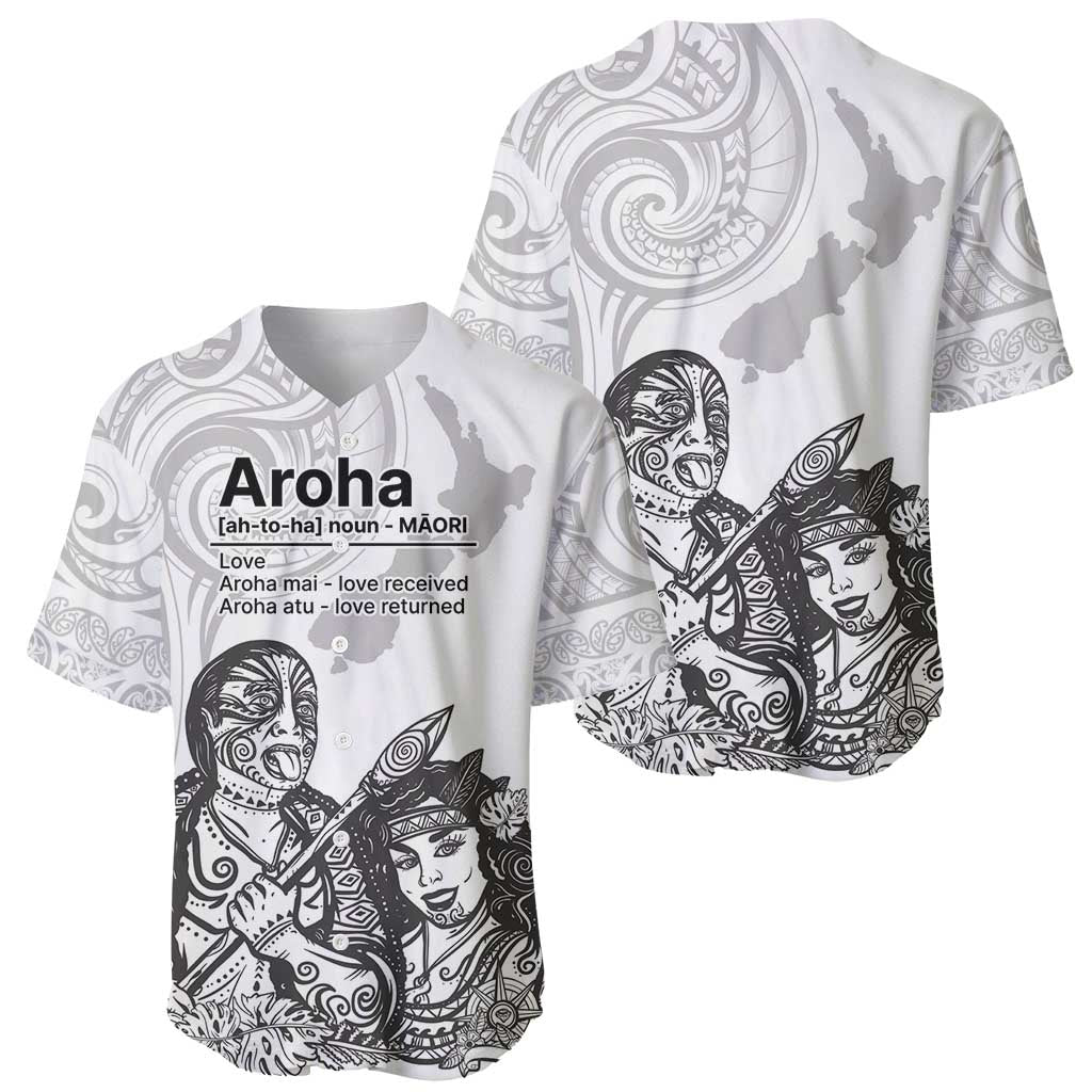 Aroha Maori Language Baseball Jersey Te Reo Maori Inspired Art LT9 - Polynesian Pride