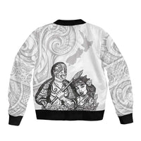 Aroha Maori Language Bomber Jacket Te Reo Maori Inspired Art