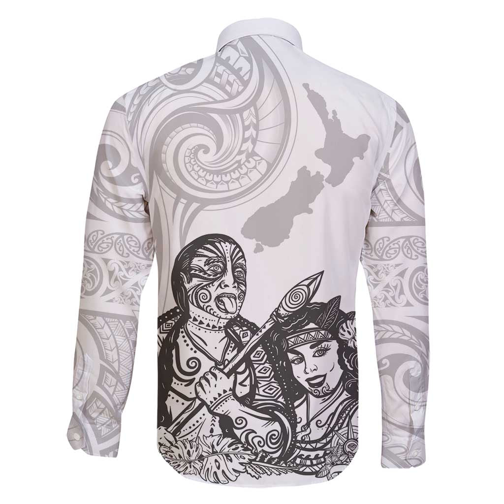 Aroha Maori Language Family Matching Long Sleeve Bodycon Dress and Hawaiian Shirt Te Reo Maori Inspired Art LT9 - Polynesian Pride
