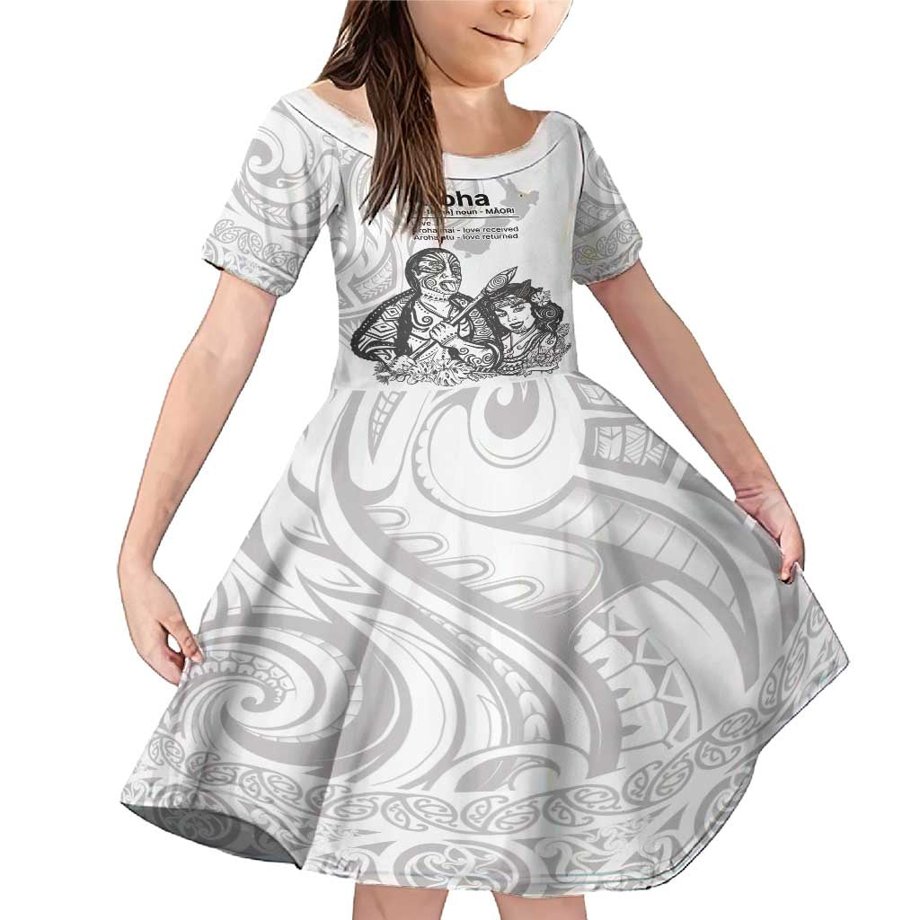 Aroha Maori Language Family Matching Mermaid Dress and Hawaiian Shirt Te Reo Maori Inspired Art