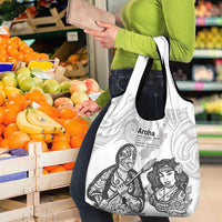 Aroha Maori Language Grocery Bag Te Reo Maori Inspired Art